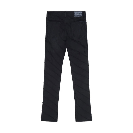 RTA Denis Mini Flare Ripped Black Jeans - Gravity NYC