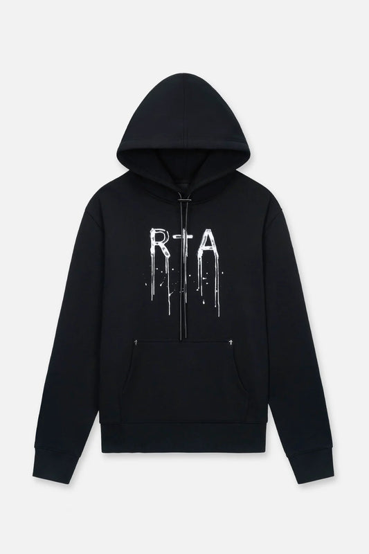 RTA Dion Black Watercolor Hoodie - Gravity NYC