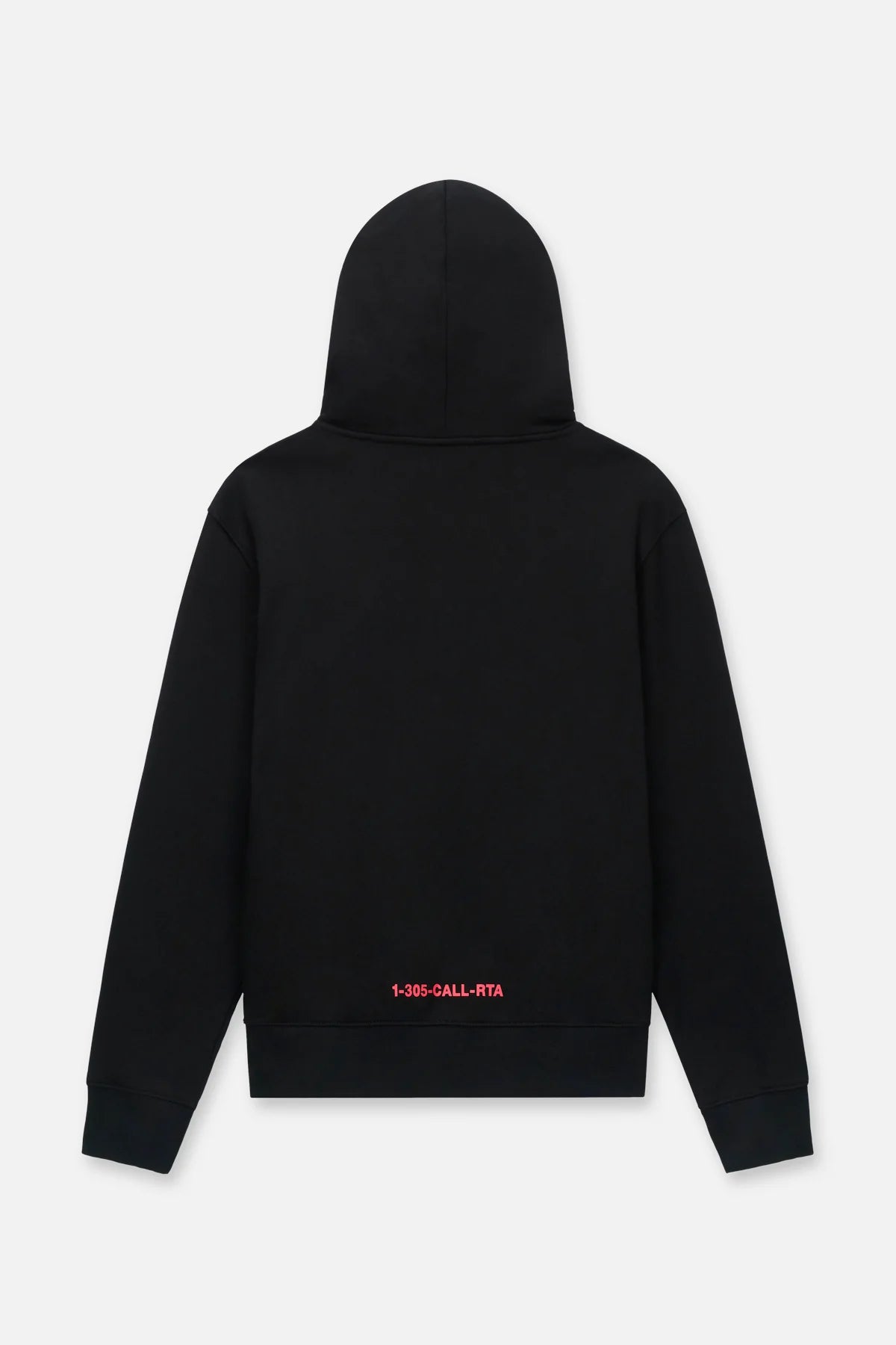 RTA Floyd Zip-Up Hoodie Black Fingerprint Logo Gravity NYC