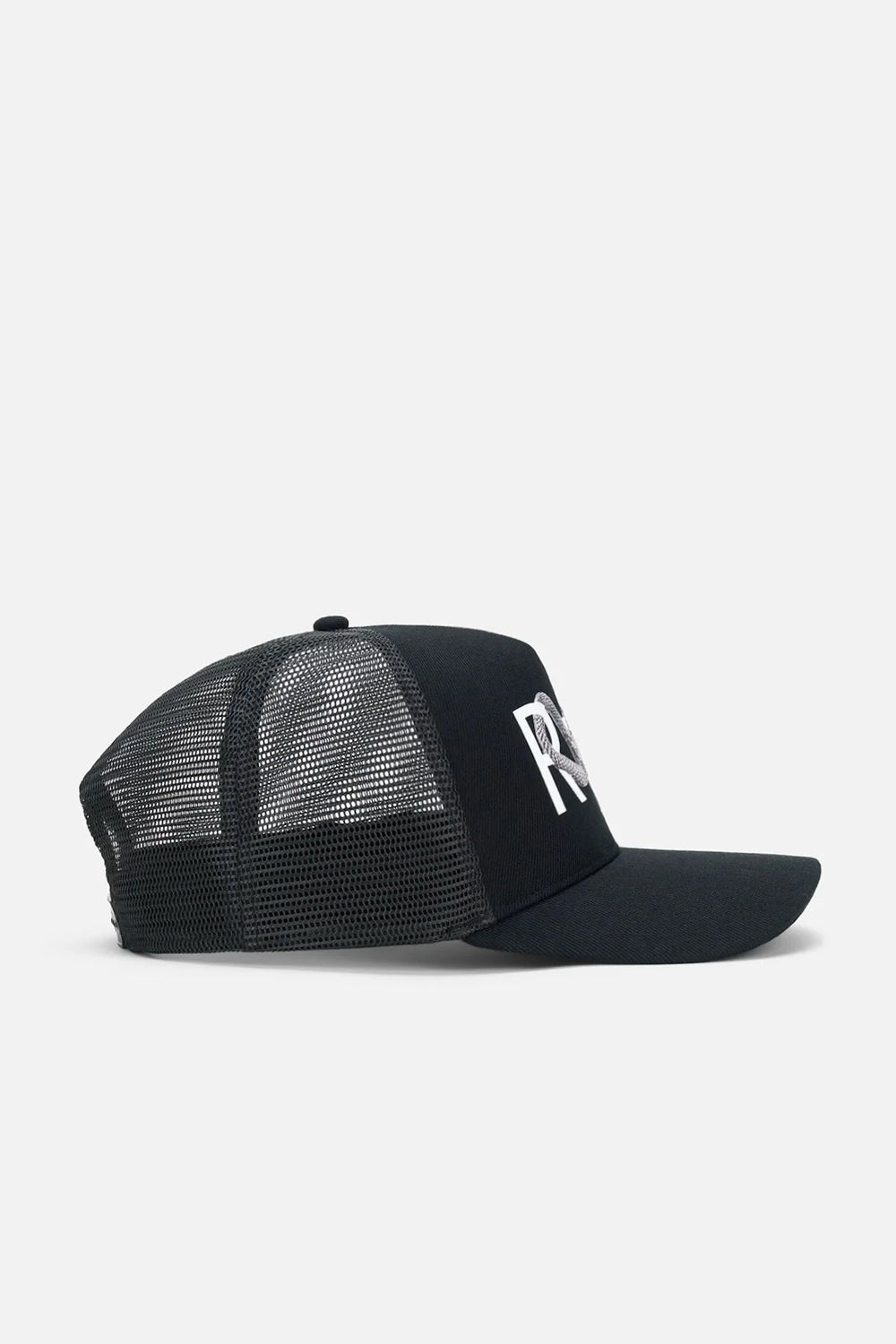 RTA Gideon Trucker Hat Black Snake Logo - Gravity NYC