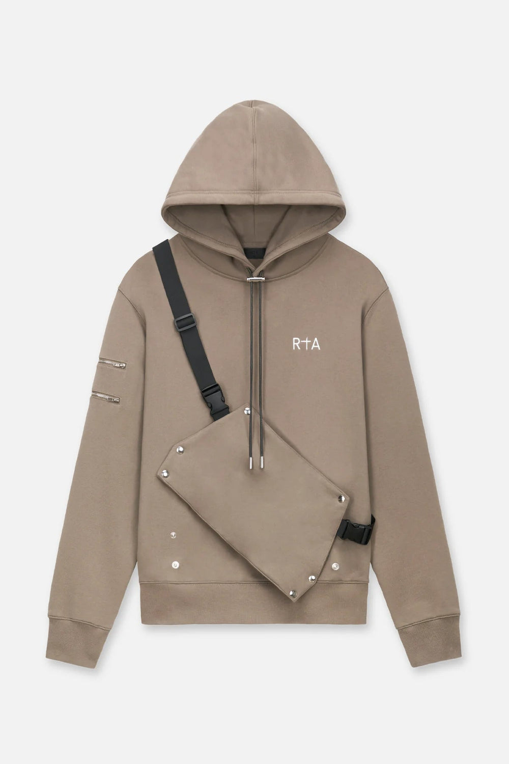 RTA Hector Hoodie Taupe - Gravity NYC