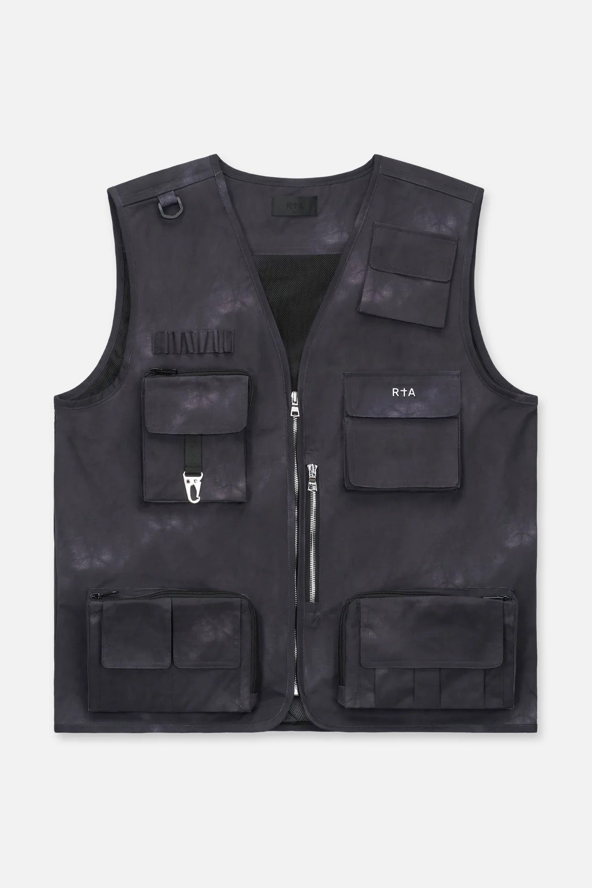 RTA Ibra Utility Vest Black Marble - Gravity NYC