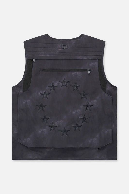 RTA Ibra Utility Vest Black Marble - Gravity NYC