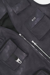 RTA Ibra Utility Vest Black Marble - Gravity NYC