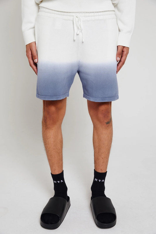 RTA Knit Shorts Blue Gradient - Gravity NYC