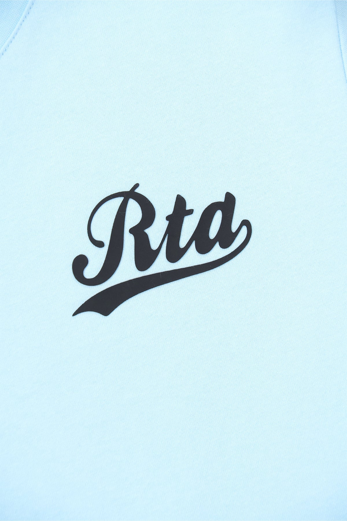 RTA Liam Light Blue Collegiate Script Tee - Gravity NYC