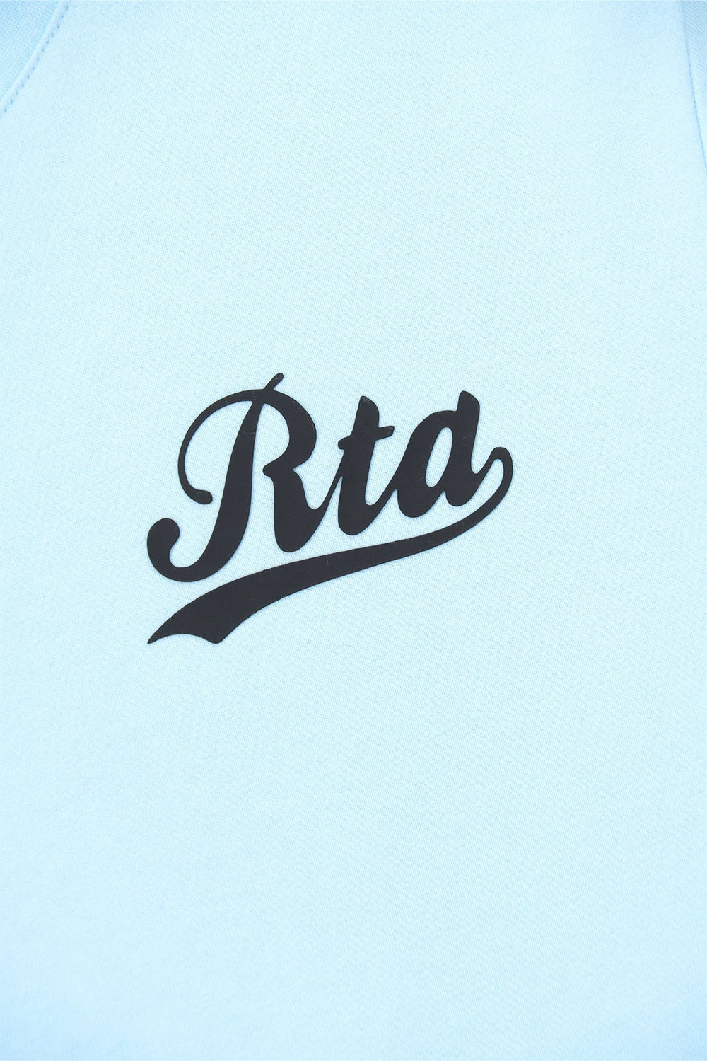 RTA Liam Light Blue Collegiate Script Tee - Gravity NYC