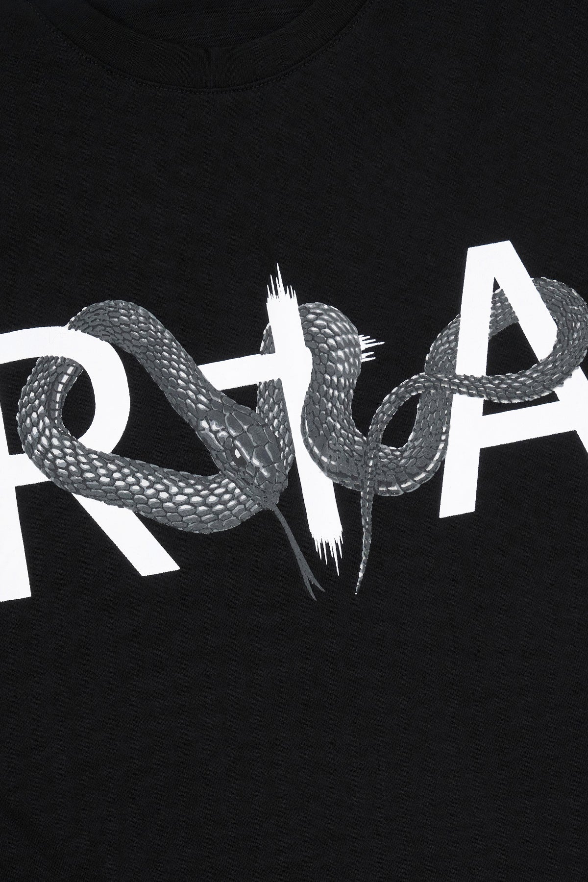 RTA Liam Tee Black Snake Logo - Gravity NYC