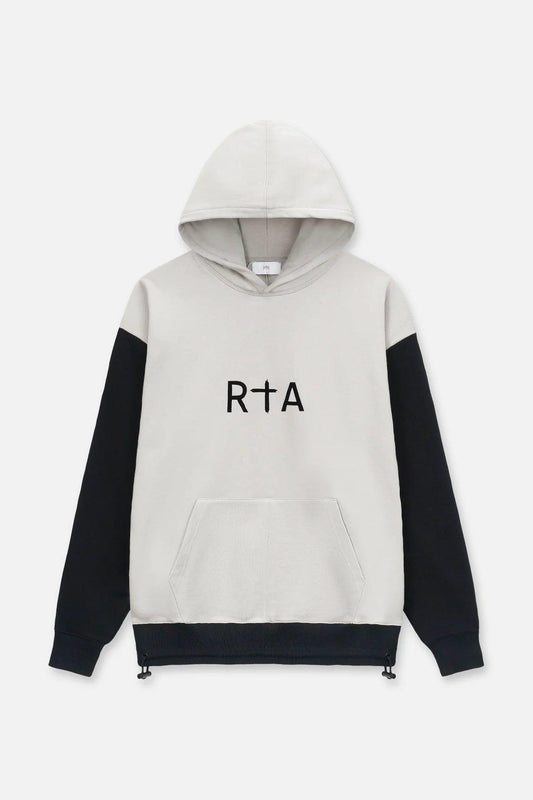 RTA Oversized Hoodie Grey-Black Combo - Gravity NYC