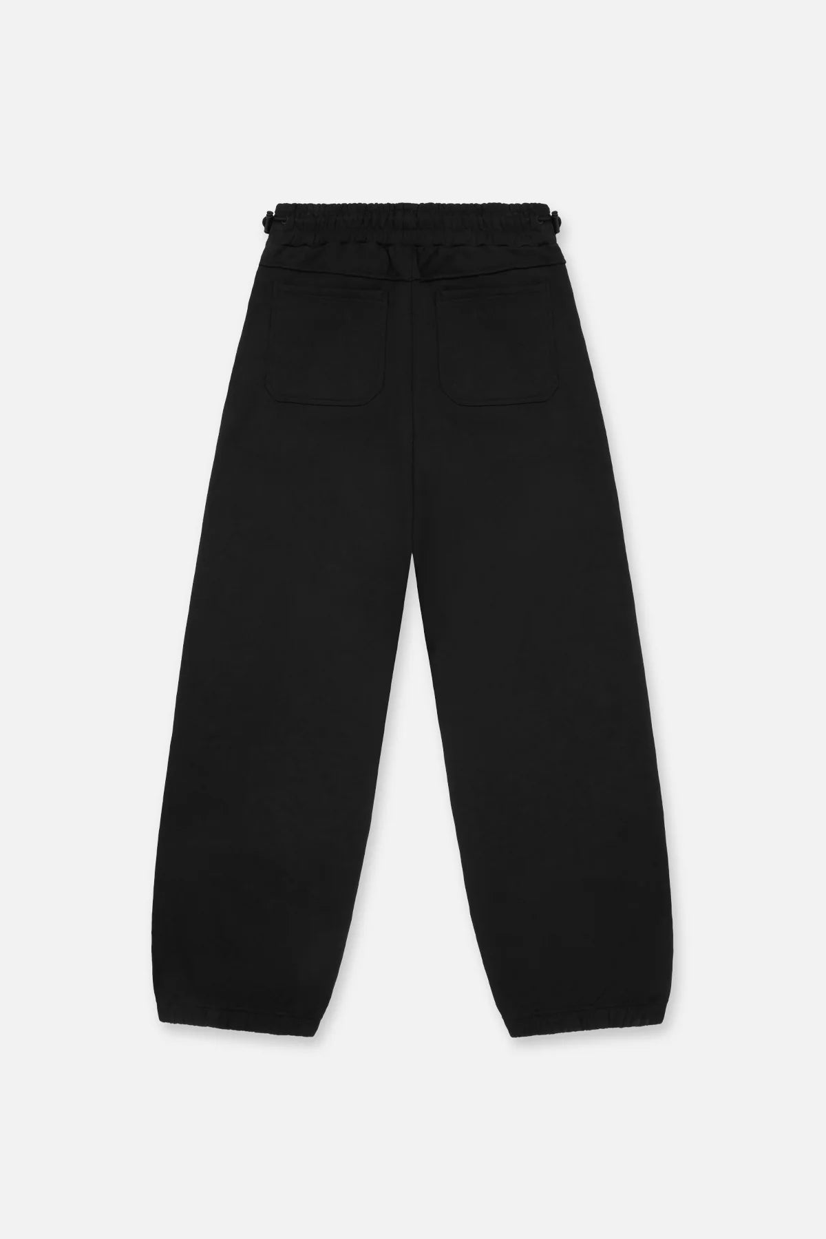 RTA Rafa Oversized Sweatpants Black Fingerprint Logo