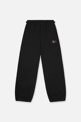 RTA Rafa Oversized Sweatpants Black Fingerprint Logo Gravity NYC