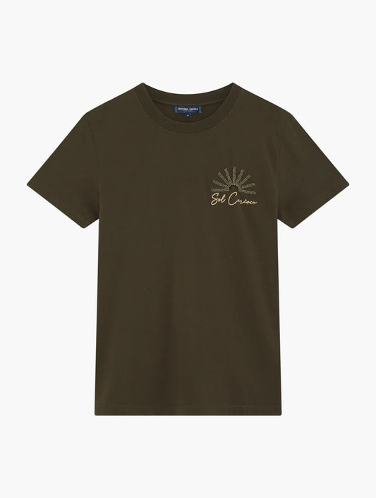 FRESCOBOL CARIOCA Dinis Embroidered Cotton T-Shirt Gravity NYC