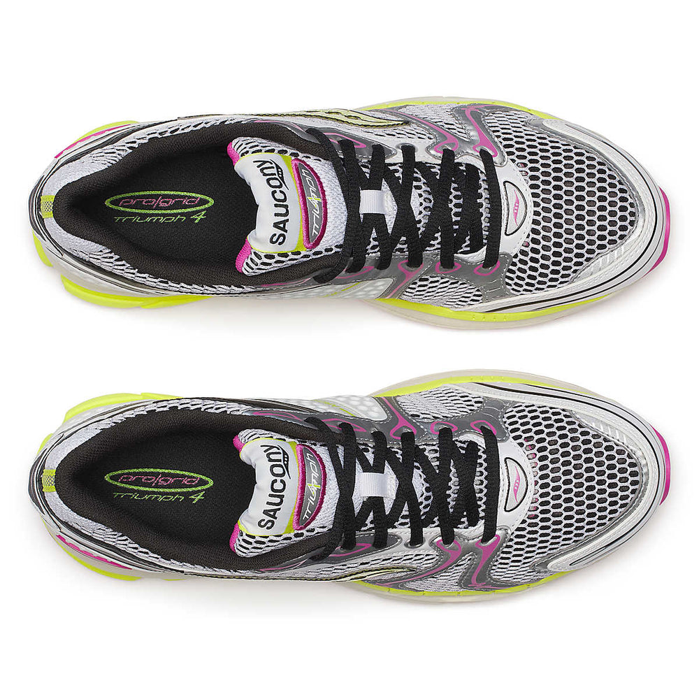 SAUCONY ProGrid Triumph 4 Sneakers White/Fluo - Gravity NYC