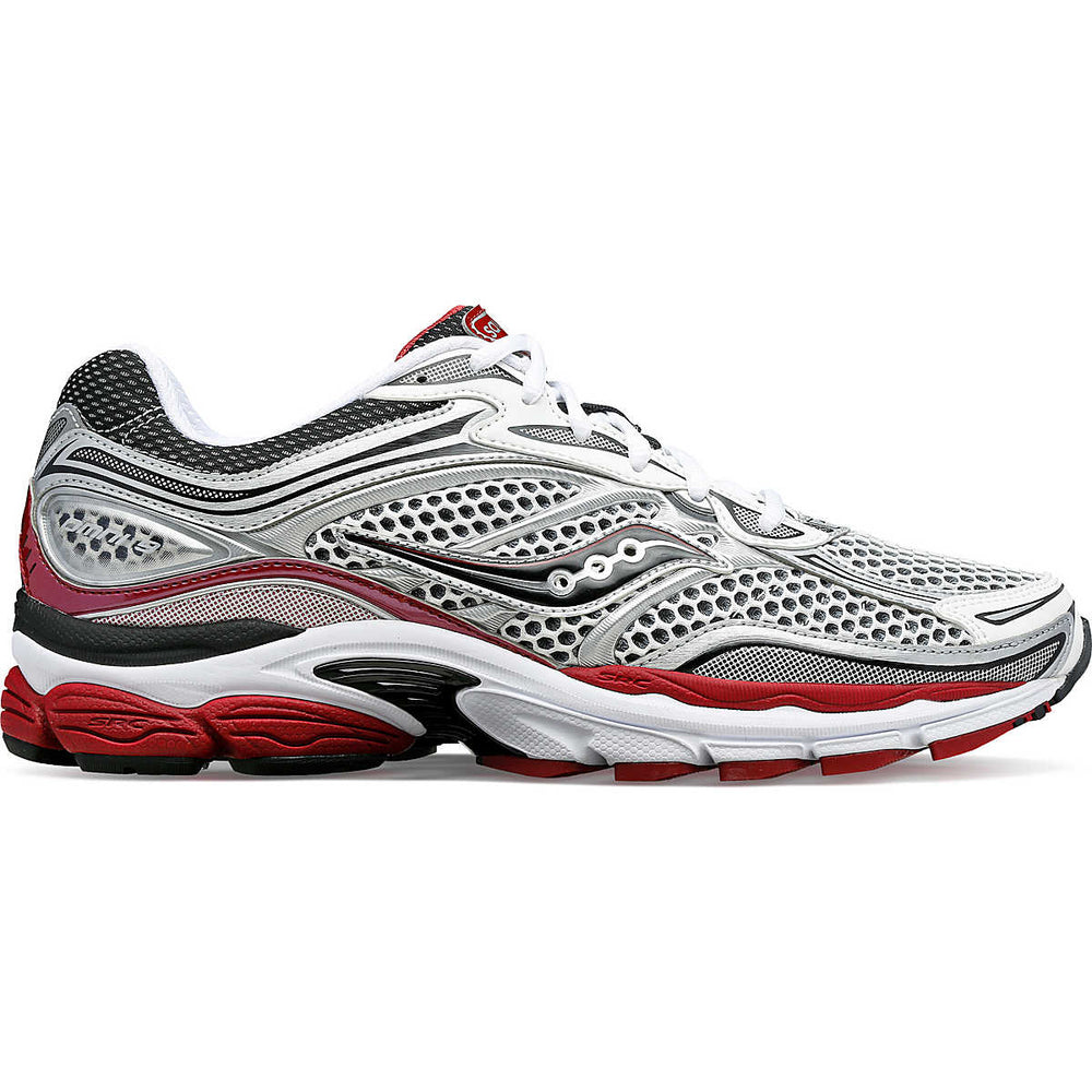SAUCONY ProGrid Omni 9 Sneakers Silver/Red - Gravity NYC