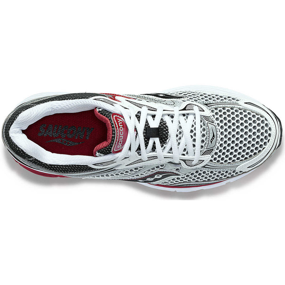 SAUCONY ProGrid Omni 9 Sneakers Silver/Red - Gravity NYC
