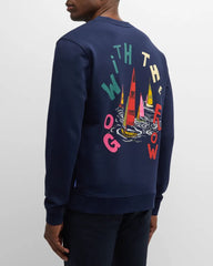 SCOTCH & SODA BOATING ARTWORK SWEATSHIRT Gravity NYC