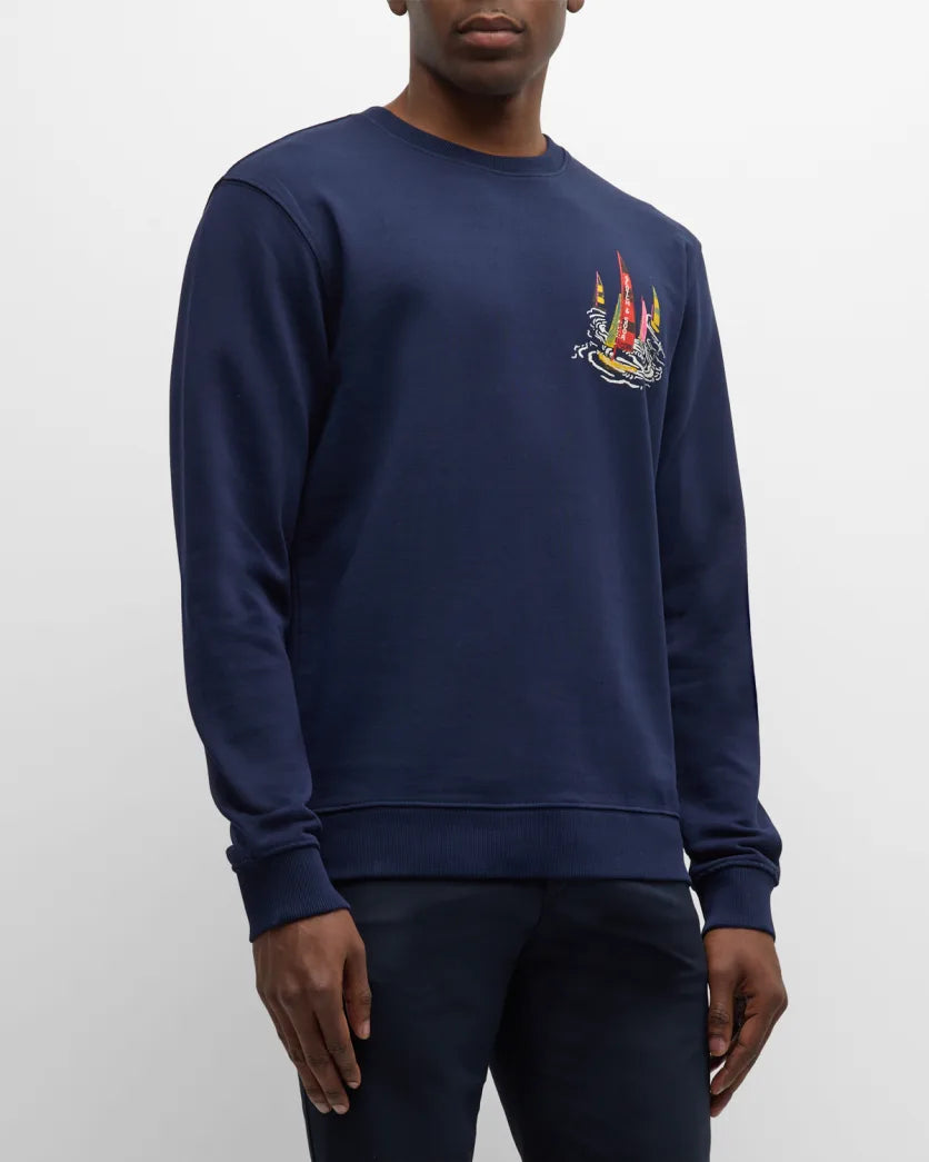 SCOTCH & SODA BOATING ARTWORK SWEATSHIRT Gravity NYC