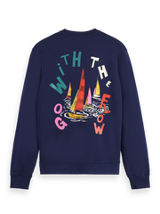 SCOTCH & SODA BOATING ARTWORK SWEATSHIRT Gravity NYC