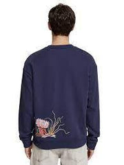 SCOTCH & SODA CORAL EMBROIDERY SWEATSHIRT Gravity NYC