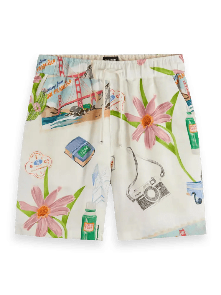 SCOTCH & SODA Fave Printed Bermuda Short Gravity NYC