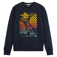 SCOTCH & SODA REGULAR FIT CHEST ARTWORK SWEATSHIRT Gravity NYC