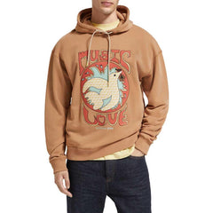 SCOTCH & SODA RELAXED FIT ARTWORK HOODIE Gravity NYC