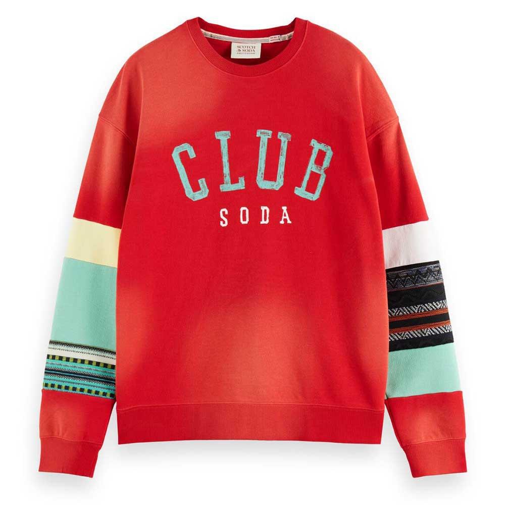 SCOTCH & SODA RELAXED FIT CLUB APPLIQUE SWEATSHIRT Gravity NYC