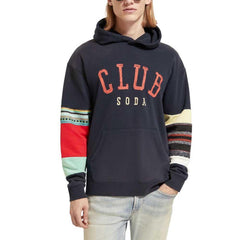 SCOTCH & SODA RELAXED FIT CLUB SODA APPLIQUE HOOODIE Gravity NYC