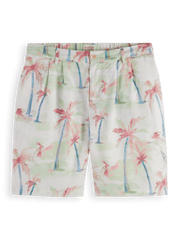 SCOTCH & SODA Twilt-Printed Pleated Bermuda Shorts Gravity NYC