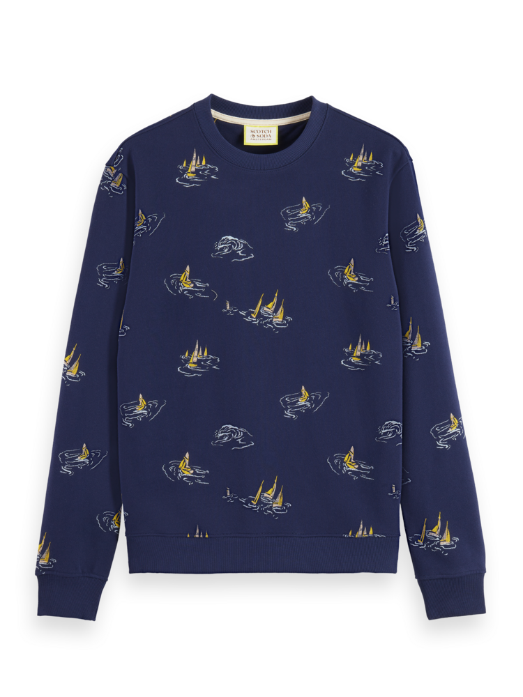 SCOTCH AND SODA All Over Print Sweatshirt at Gravity NYC
