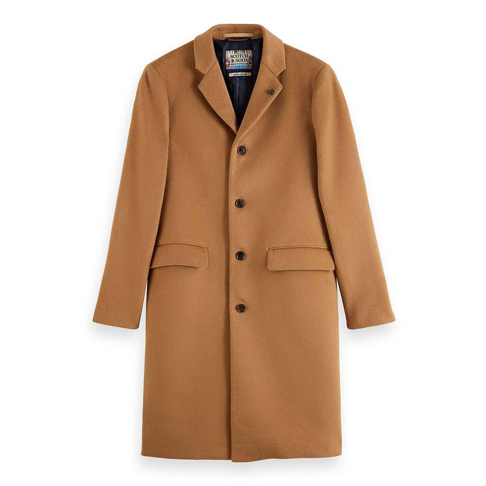 SCOTCH AND SODA Classic Wool Blend Overcoat - Gravity NYC
