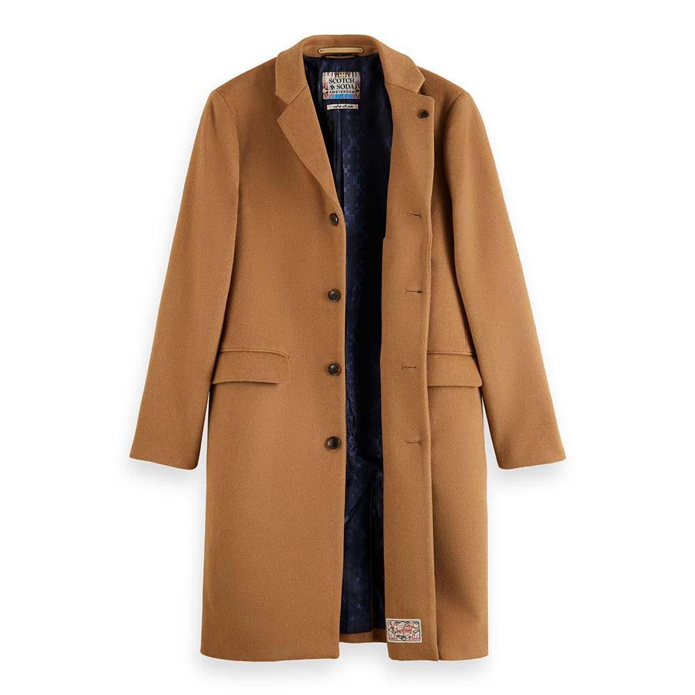 SCOTCH AND SODA Classic Wool Blend Overcoat - Gravity NYC