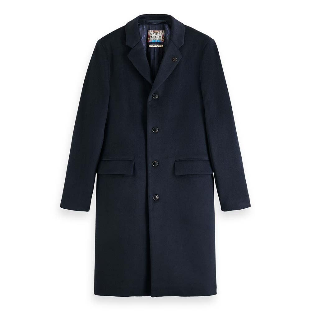 SCOTCH AND SODA Classic Wool Blend Overcoat - Gravity NYC