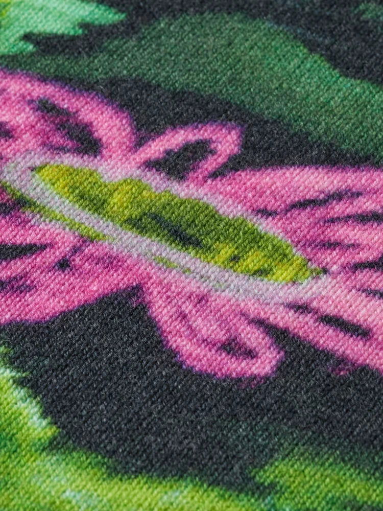 SCOTCH AND SODA Drop Shoulder Floral Jacquard Sweater at Gravity NYC