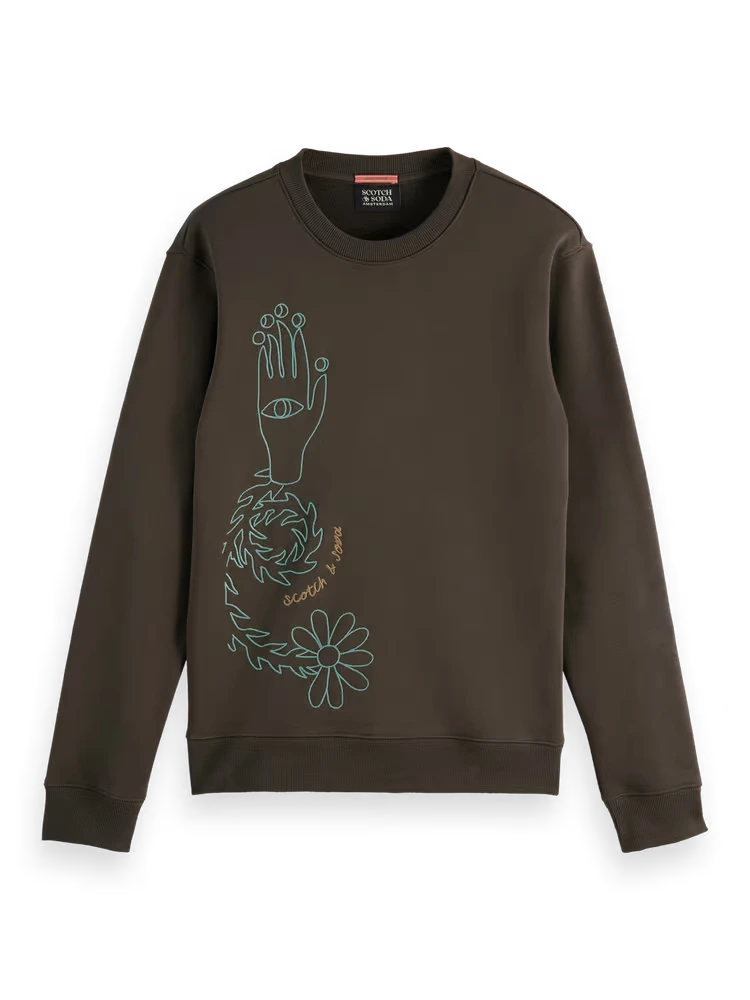 SCOTCH AND SODA Embroidered Sweatshirt - Gravity NYC