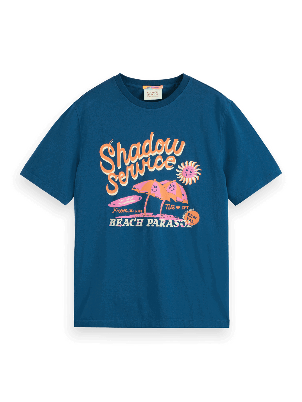 SCOTCH AND SODA Front Artwork Navy T-Shirt - Gravity NYC