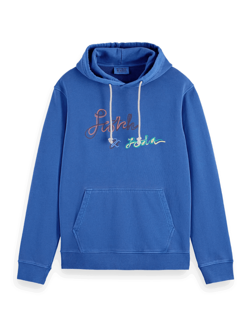 SCOTCH AND SODA Garment Dye Logo Hoodie - Gravity NYC