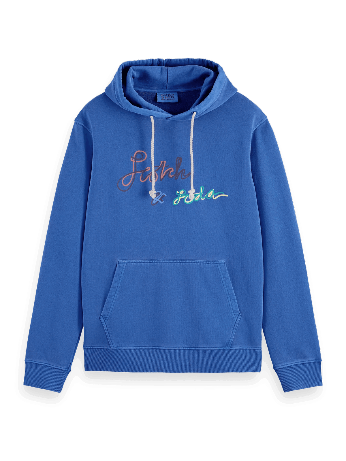 SCOTCH & SODA Garment Dye Logo Hoodie