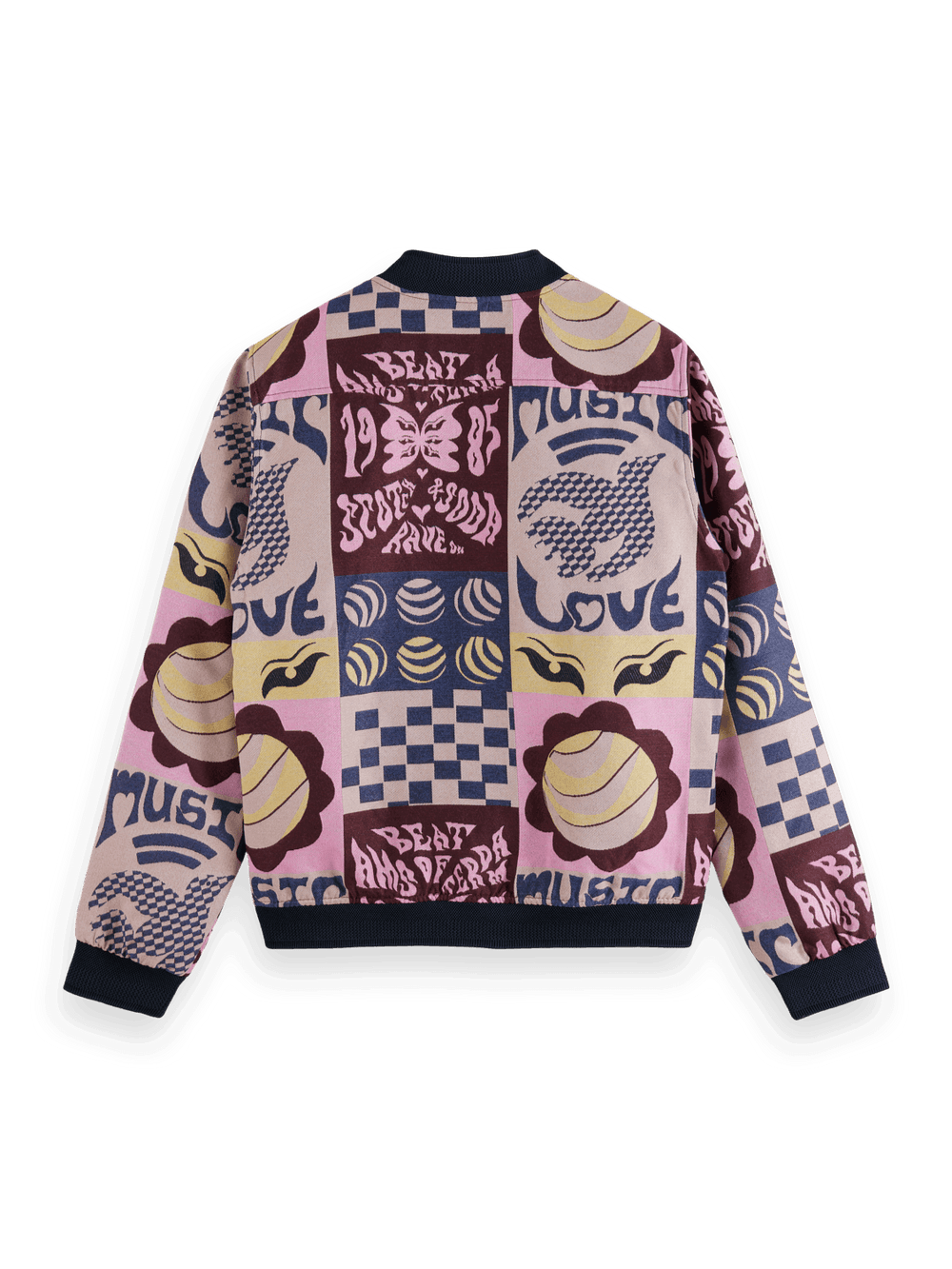SCOTCH AND SODA Jacquard Bomber Jacket - Gravity NYC