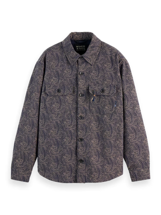 SCOTCH & SODA Jacquard Wool-Blend Overshirt