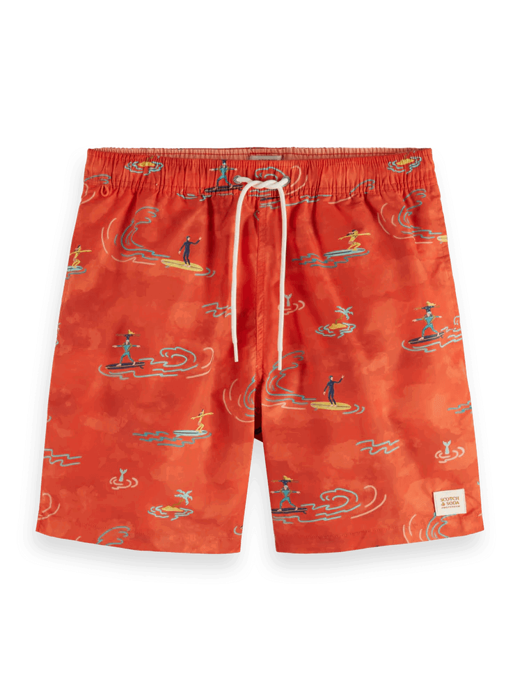 SCOTCH & SODA Mid Length Swim Short All Over