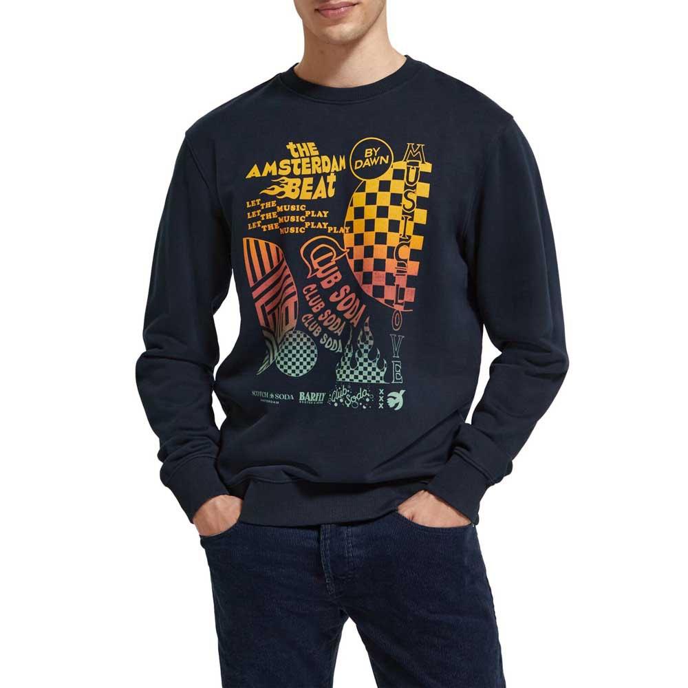 SCOTCH AND SODA Regular-Fit Chest Artwork Sweatshirt - Gravity NYC