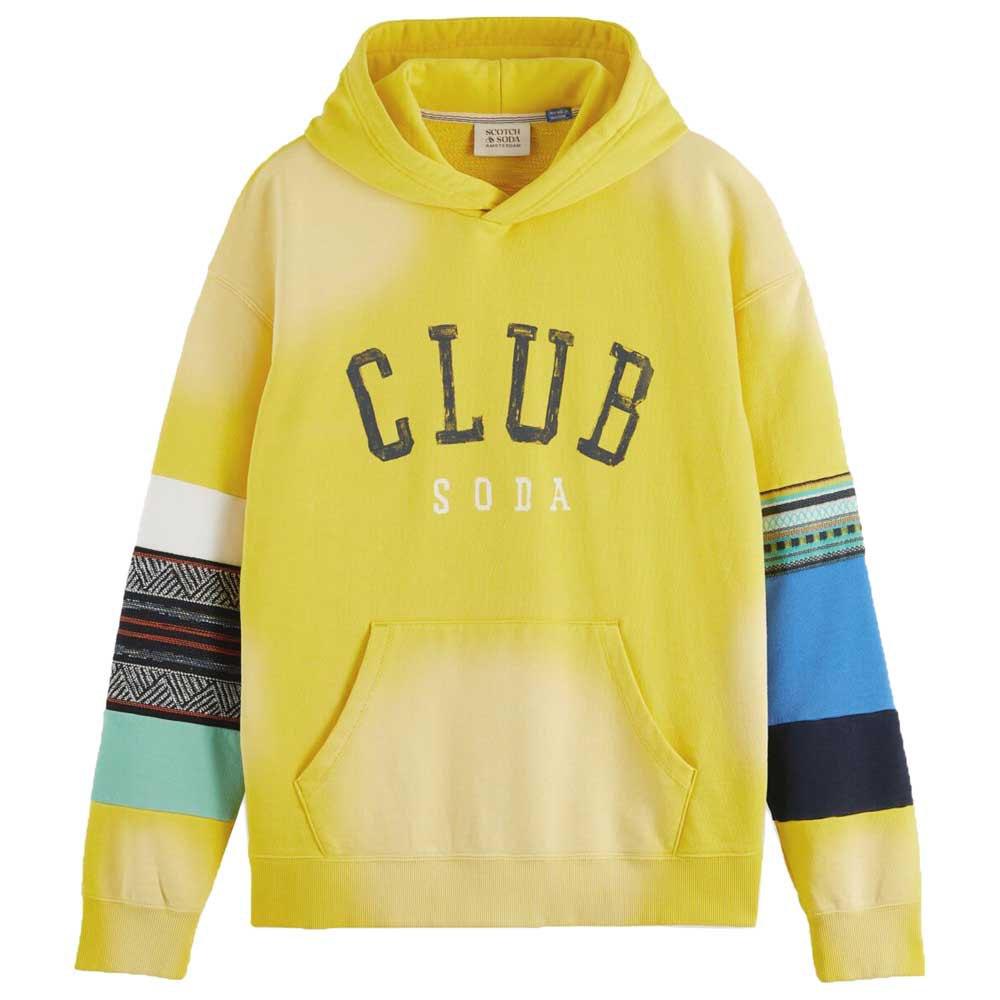 SCOTCH AND SODA Relaxed-Fit Club Soda Applique Hoodie - Gravity NYC