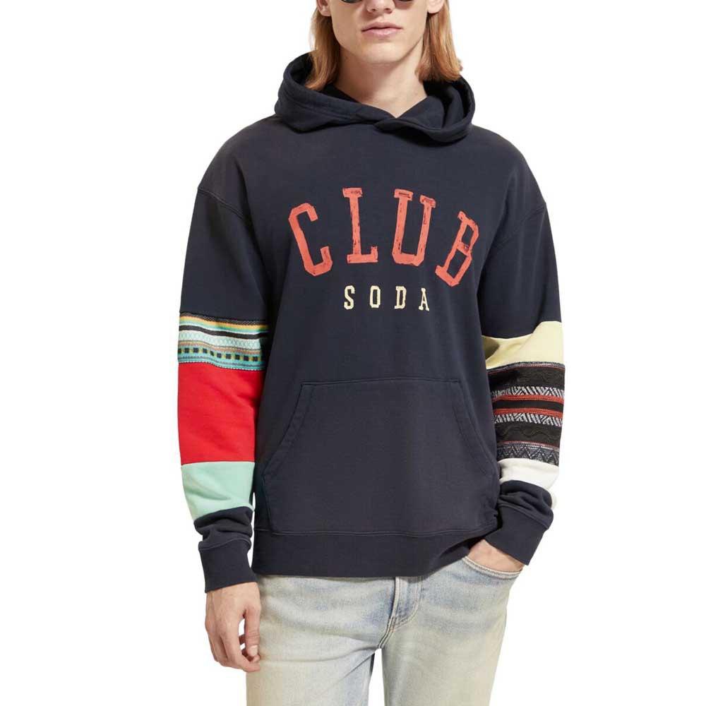 SCOTCH AND SODA Relaxed-Fit Club Soda Applique Hoodie - Gravity NYC