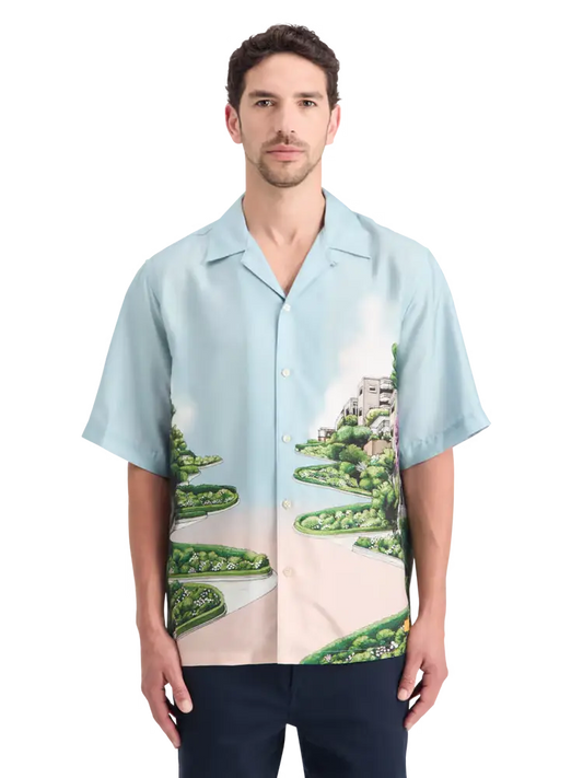 SCOTCH & SODA Relaxed Fit Printed Tencel Shirt