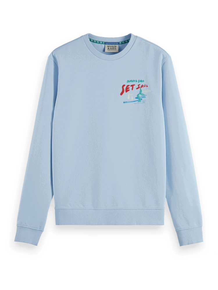 SCOTCH AND SODA Sailor Artwork Sweatshirt at Gravity NYC