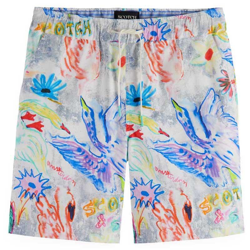 SCOTCH AND SODA Seasonal Relaxed-Fit Printed Shorts - Gravity NYC