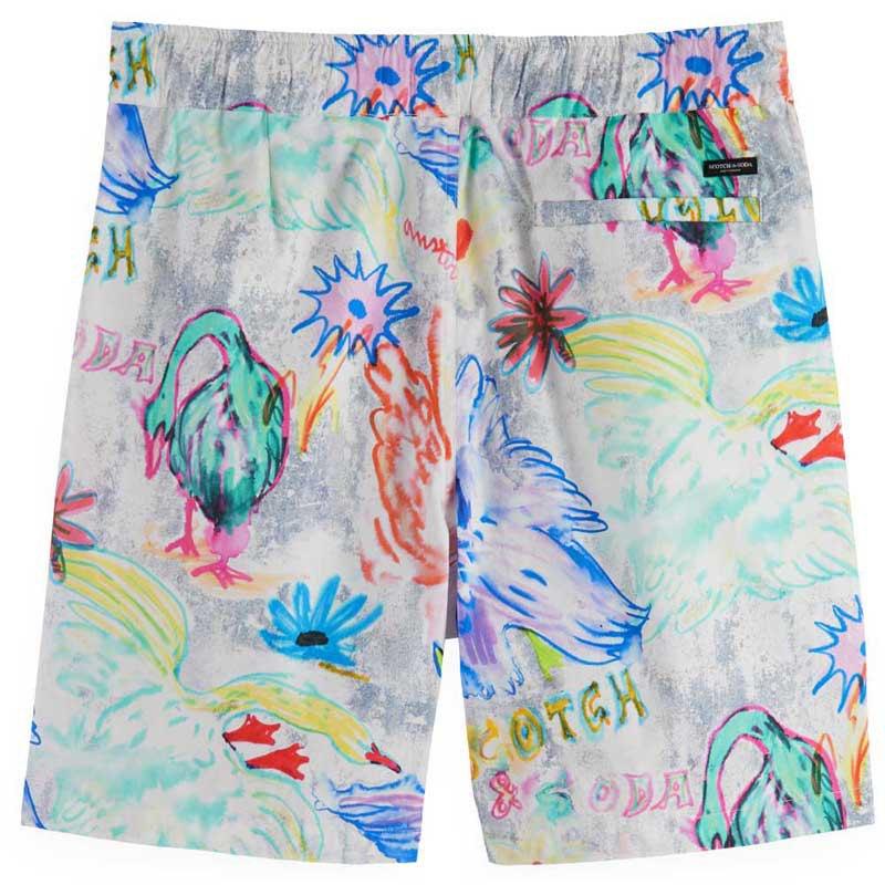 SCOTCH & SODA Seasonal Relaxed Fit Printed Shorts Gravity NYC