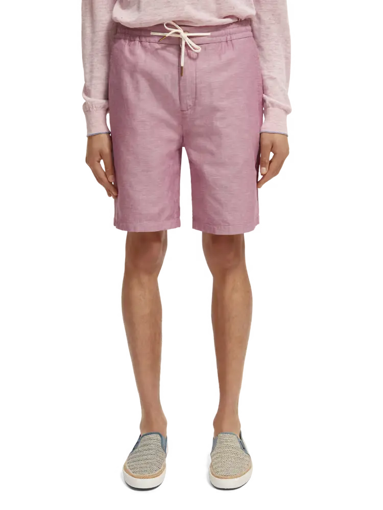 SCOTCH AND SODA The Fave-Linen Blended Bermuda Shorts - Gravity NYC