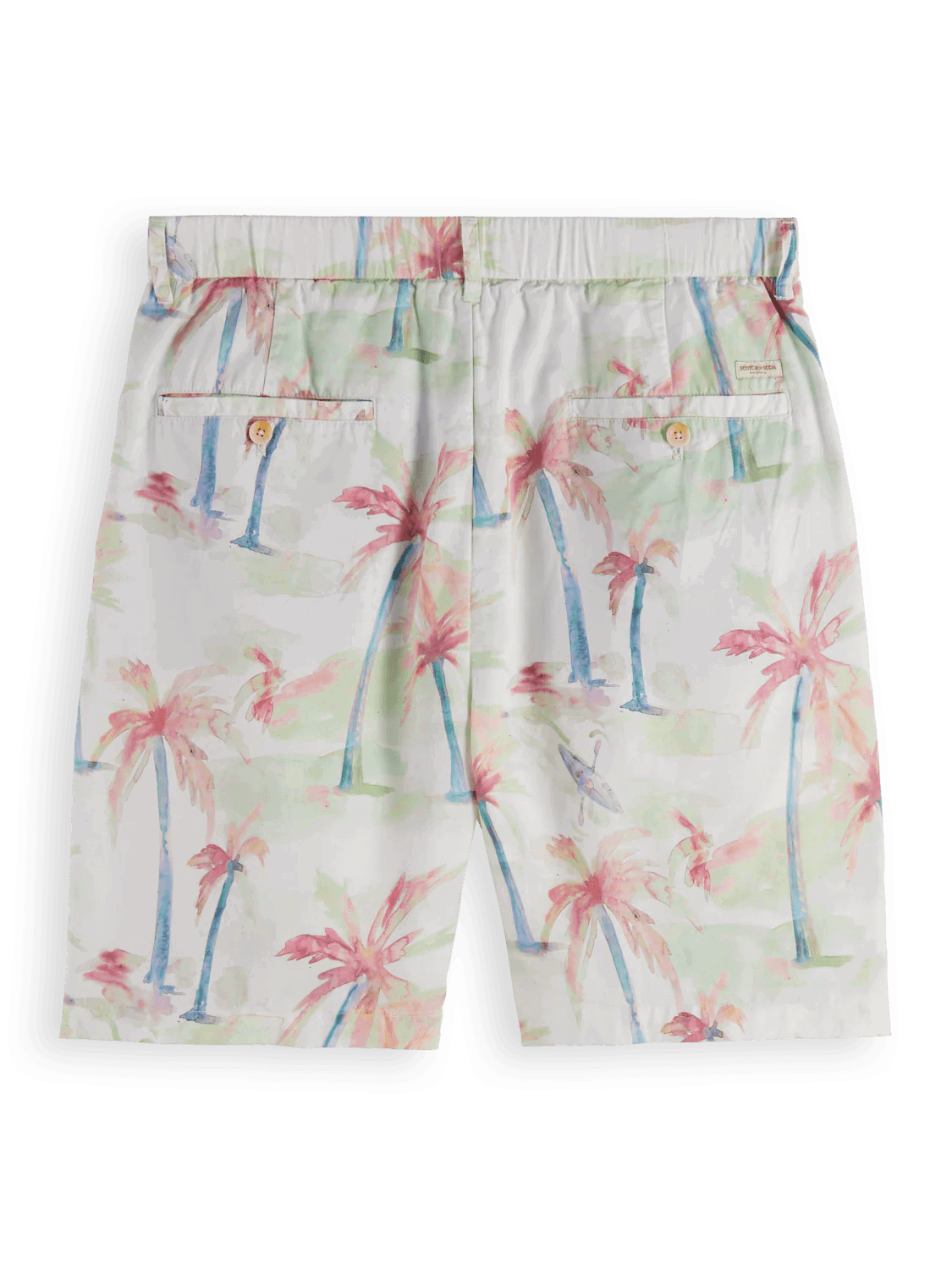 SCOTCH & SODA Twilt-Printed Pleated Bermuda Shorts